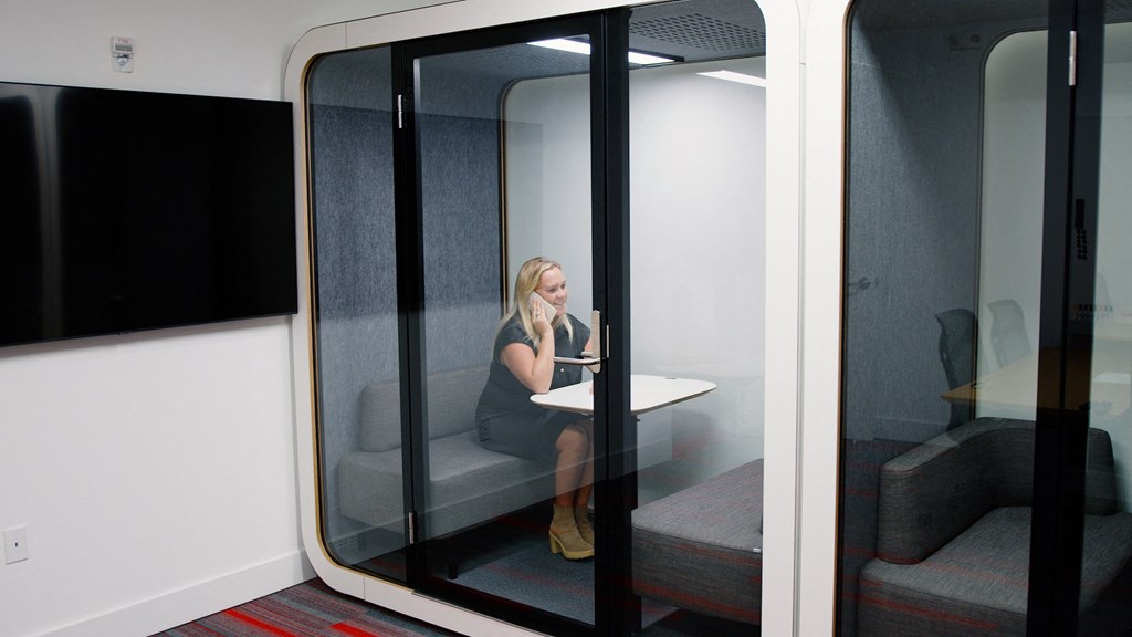 Soundproof Pods in Building 3 at 20 Midtown, Birmingham, Alabama